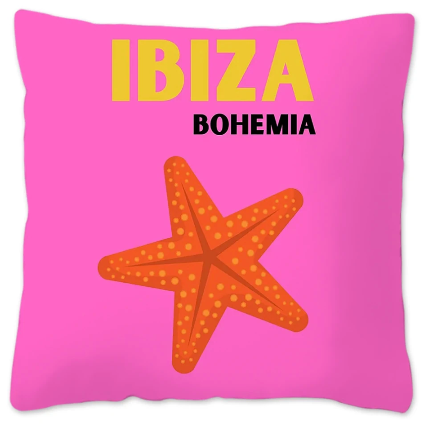 Pillow Cover, Travel to Ibiza, by Jojo